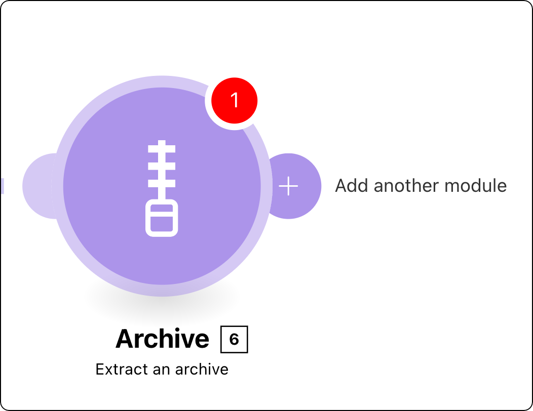 Icon for the Archive Action Flow module.