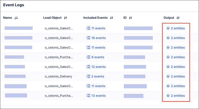 A screenshot showing how to create an event log within a knowledge model.