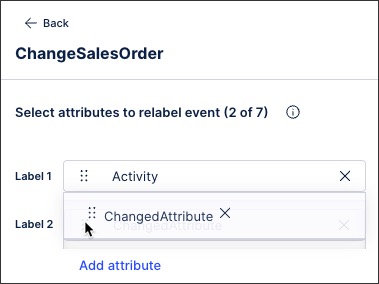 A screenshot showing how to create an event log within a knowledge model.