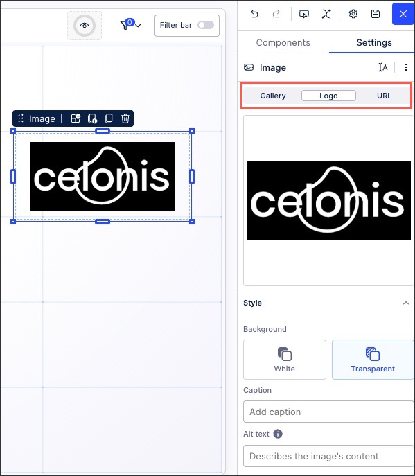 A screenshot showing how to add images to Views.