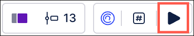 Screenshot showing the new location of the animation controls in the process graph.