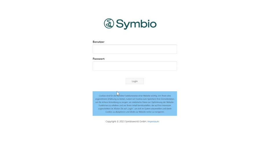 Figure 9 – Login page