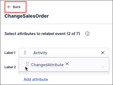 A screenshot showing how to create an event log within a knowledge model.