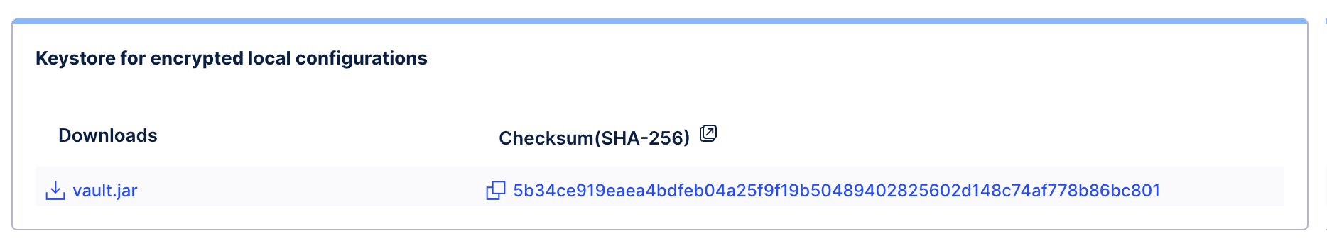 Each file from the Download Portal has SHA-256 checksums to verify its authenticity. The checksum appears next to the filename here.